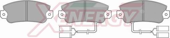 AP XENERGY X40184 - Тормозные колодки, дисковые, комплект autospares.lv