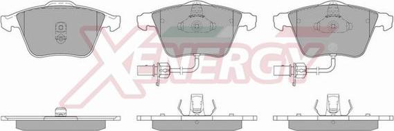 AP XENERGY X40858 - Тормозные колодки, дисковые, комплект autospares.lv