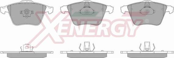 AP XENERGY X40861 - Тормозные колодки, дисковые, комплект autospares.lv