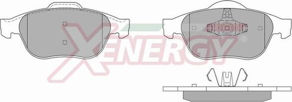 AP XENERGY X40819 - Тормозные колодки, дисковые, комплект autospares.lv