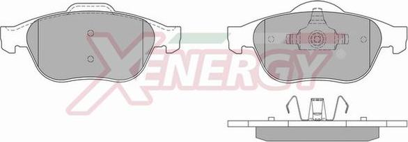 AP XENERGY X40818 - Тормозные колодки, дисковые, комплект autospares.lv