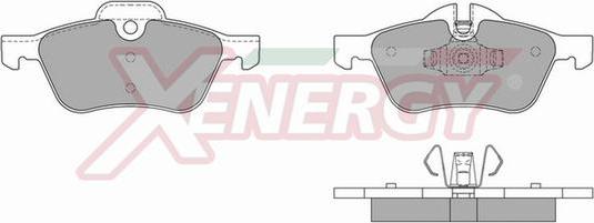 AP XENERGY X40812 - Тормозные колодки, дисковые, комплект autospares.lv