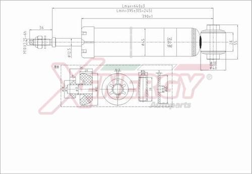 AP XENERGY X408344 - Амортизатор autospares.lv