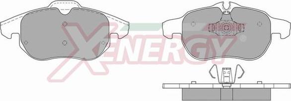 AP XENERGY X40830 - Тормозные колодки, дисковые, комплект autospares.lv