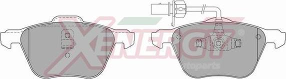 AP XENERGY X40824 - Тормозные колодки, дисковые, комплект autospares.lv