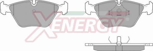 AP XENERGY X40310 - Тормозные колодки, дисковые, комплект autospares.lv