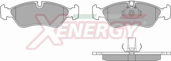 AP XENERGY X40384 - Тормозные колодки, дисковые, комплект autospares.lv