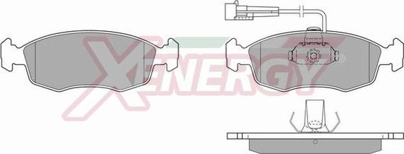 AP XENERGY X40240 - Тормозные колодки, дисковые, комплект autospares.lv