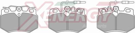 AP XENERGY X40209 - Тормозные колодки, дисковые, комплект autospares.lv