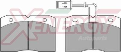 AP XENERGY X40208 - Тормозные колодки, дисковые, комплект autospares.lv