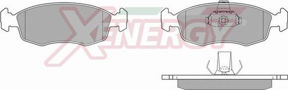 AP XENERGY X40239 - Тормозные колодки, дисковые, комплект autospares.lv