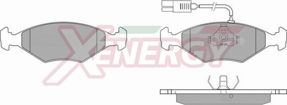 AP XENERGY X40220 - Тормозные колодки, дисковые, комплект autospares.lv