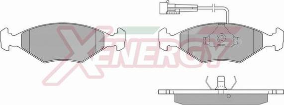 AP XENERGY X40222 - Тормозные колодки, дисковые, комплект autospares.lv