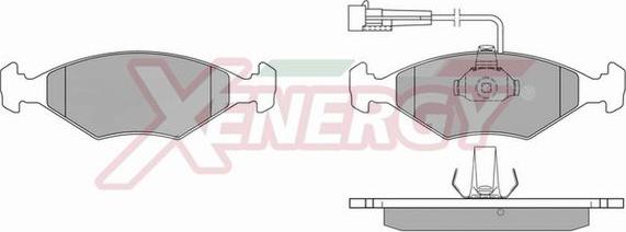 AP XENERGY X40227 - Тормозные колодки, дисковые, комплект autospares.lv