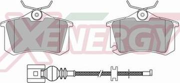 AP XENERGY X40277 - Тормозные колодки, дисковые, комплект autospares.lv