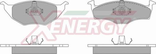 AP XENERGY X40748 - Тормозные колодки, дисковые, комплект autospares.lv