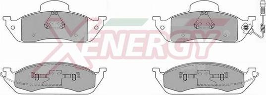 AP XENERGY X40704 - Тормозные колодки, дисковые, комплект autospares.lv