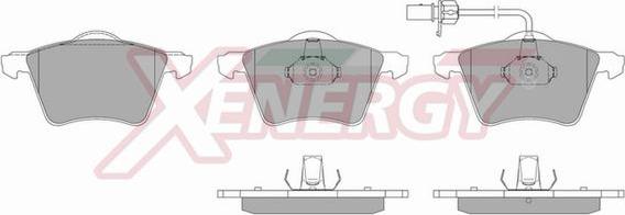 AP XENERGY X40730 - Тормозные колодки, дисковые, комплект autospares.lv