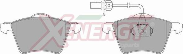 AP XENERGY X40728 - Тормозные колодки, дисковые, комплект autospares.lv