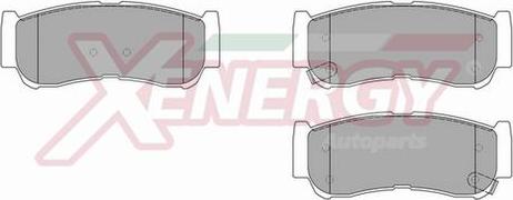 AP XENERGY X41049 - Тормозные колодки, дисковые, комплект autospares.lv