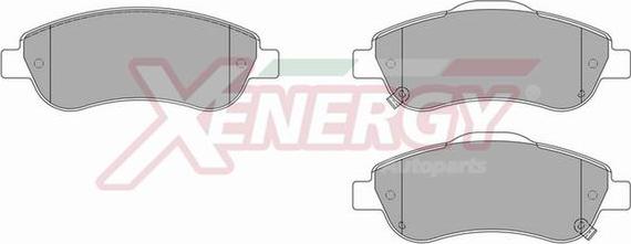 AP XENERGY X41050 - Тормозные колодки, дисковые, комплект autospares.lv