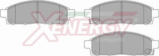 AP XENERGY X41063 - Тормозные колодки, дисковые, комплект autospares.lv