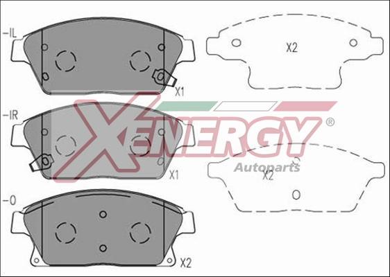 AP XENERGY X41078 - Тормозные колодки, дисковые, комплект autospares.lv