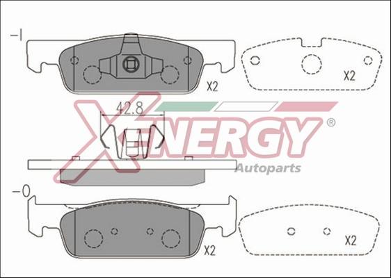 AP XENERGY X41169 - Тормозные колодки, дисковые, комплект autospares.lv