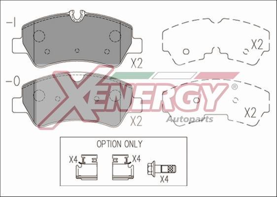 AP XENERGY X41184 - Тормозные колодки, дисковые, комплект autospares.lv