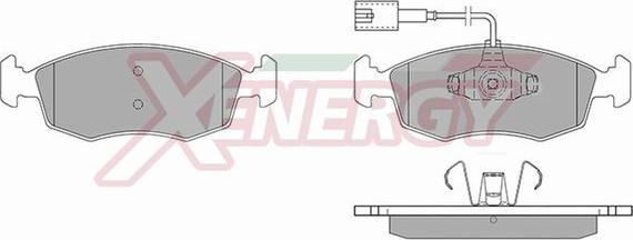 AP XENERGY X41120 - Тормозные колодки, дисковые, комплект autospares.lv