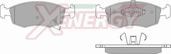 AP XENERGY X41121 - Тормозные колодки, дисковые, комплект autospares.lv