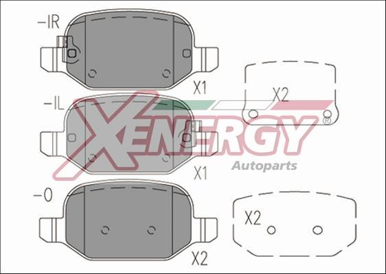 AP XENERGY X41171 - Тормозные колодки, дисковые, комплект autospares.lv