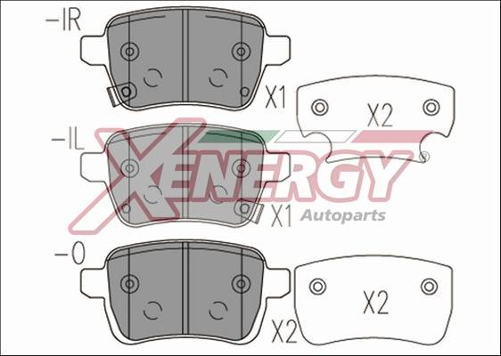 AP XENERGY X41173 - Тормозные колодки, дисковые, комплект autospares.lv