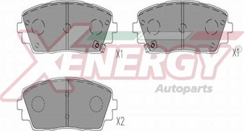 AP XENERGY X41355 - Тормозные колодки, дисковые, комплект autospares.lv