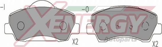 AP XENERGY X41306 - Тормозные колодки, дисковые, комплект autospares.lv