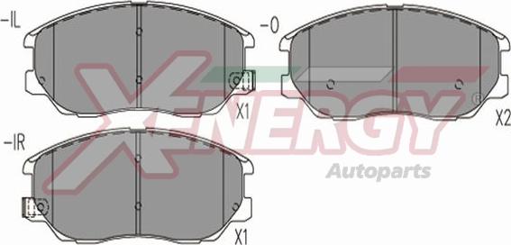 AP XENERGY X41312 - Тормозные колодки, дисковые, комплект autospares.lv