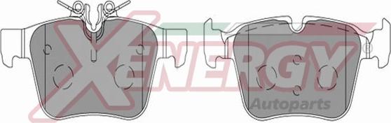 AP XENERGY X41339 - Тормозные колодки, дисковые, комплект autospares.lv