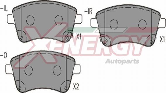 AP XENERGY X41299 - Тормозные колодки, дисковые, комплект autospares.lv