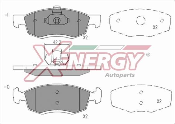 AP XENERGY X41206 - Тормозные колодки, дисковые, комплект autospares.lv