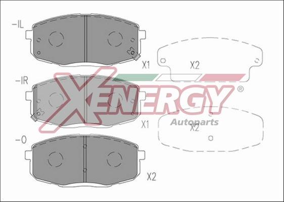 AP XENERGY X41216 - Тормозные колодки, дисковые, комплект autospares.lv