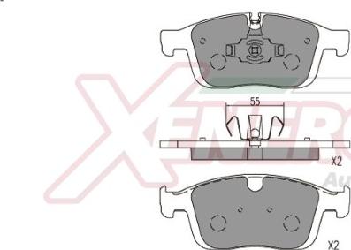 AP XENERGY X41286 - Тормозные колодки, дисковые, комплект autospares.lv