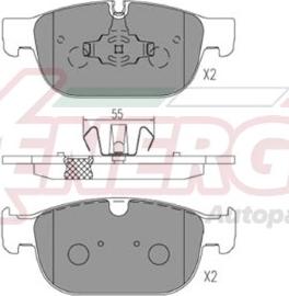 AP XENERGY X41287 - Тормозные колодки, дисковые, комплект autospares.lv