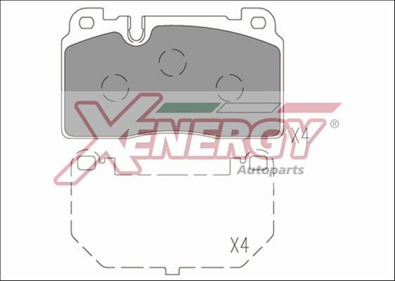 AP XENERGY X41271 - Тормозные колодки, дисковые, комплект autospares.lv