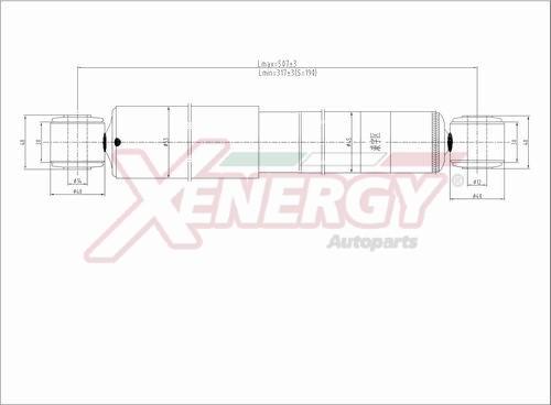 AP XENERGY X484343 - Амортизатор autospares.lv