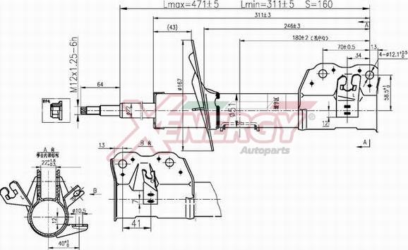 AP XENERGY X439334 - Амортизатор autospares.lv