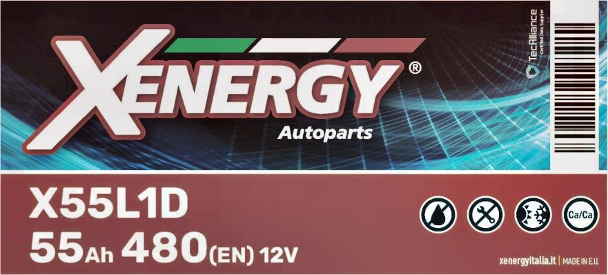 AP XENERGY X55L1D - Стартерная аккумуляторная батарея, АКБ autospares.lv