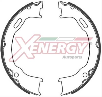 AP XENERGY X50444 - Комплект тормозных колодок, барабанные autospares.lv