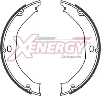 AP XENERGY X50441 - Комплект тормозных колодок, барабанные autospares.lv