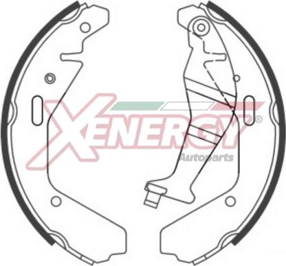 AP XENERGY X50452 - Комплект тормозных колодок, барабанные autospares.lv