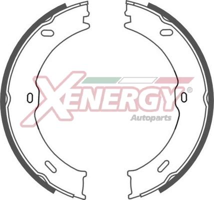 AP XENERGY X50467 - Комплект тормозных колодок, барабанные autospares.lv